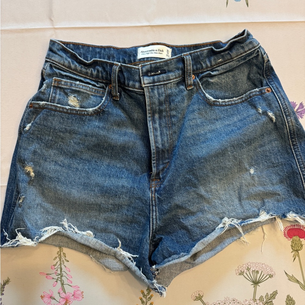 Size 30/10 Abercrombie curve love high rise mom shorts